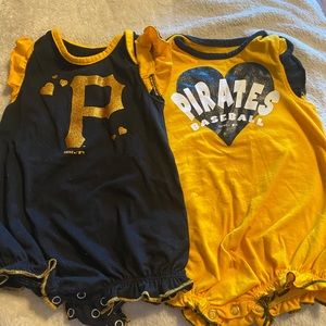 Pittsburgh Pirates 0-3 months girls outfits